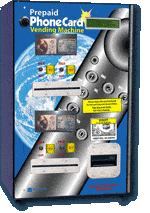 secure phone card vending machine