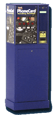 4 column prepaid phone card vending machine